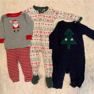Kids Holiday pajama lot bundle set